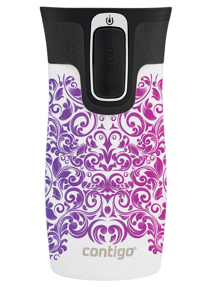 Contigo West Loop Mini - Kubek termiczny - 300ml - Glamour - Biały Metalik