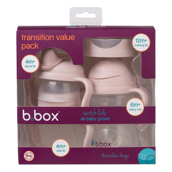 B.Box Kubek 4w1 zestaw 240ml Blush