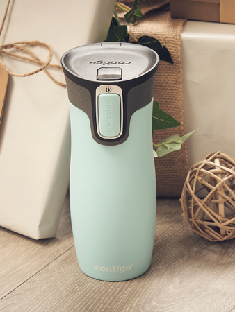 Contigo West Loop 2.0 - Kubek termiczny z grawerem - 470ml - błękitny