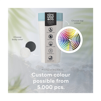 Kubek wielorazowy Circular&Co 340 ml - Black & Faraway Blue