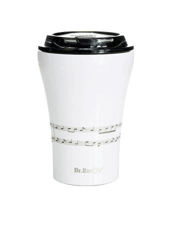 Dr.Bacty Apollo - Kubek termiczny do kawy z powłoką ceramiczną - 227 ml - biały - Pięciolinia