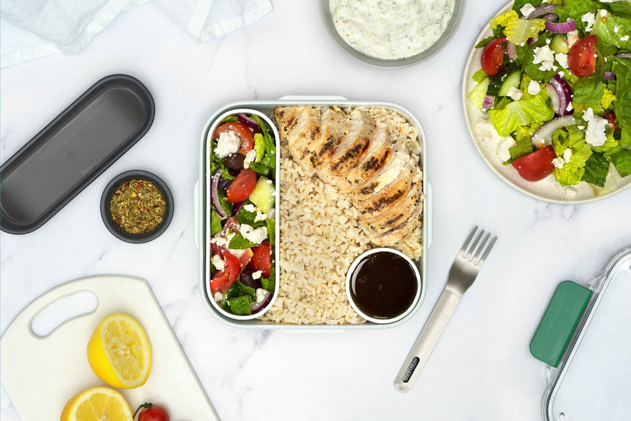 Black+Blum Lunch box kwadratowy oliwkowy