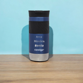 Kubek termiczny z grawerem Contigo Byron 2.0 470ml - Niebieski