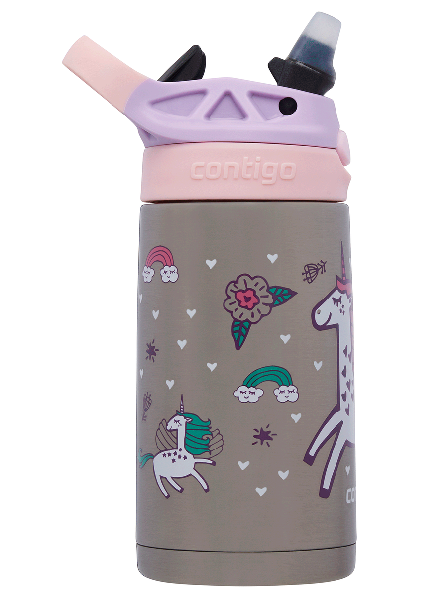 Contigo Easy Clean - Bidon termiczny dla dziecka - 380ml - Różowy Jednorożec