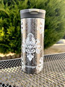 Contigo Huron - Kubek termiczny - 470ml - Arabeska White - Gunnmetal