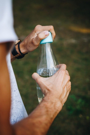 Retap Original - Butelka szklana - 800ml Light Blue