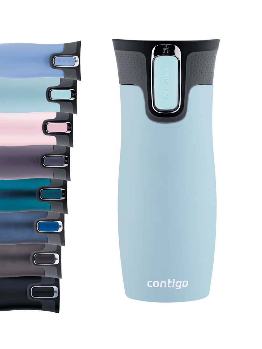 Contigo West Loop 2.0 - Kubek termiczny - 470ml - błękitny Mat + Pudełko