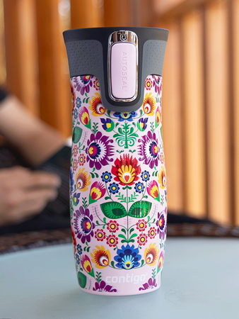 Contigo West Loop 2.0 - Kubek termiczny - 470ml - Folklor - Różowy Mat