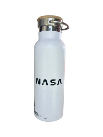 Dr.Bacty Iris - Butelka termiczna stalowa - 500 ml - Biała - NASA