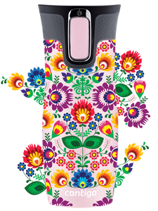Contigo West Loop 2.0 - Kubek termiczny - 470ml - Folklor - Różowy Mat
