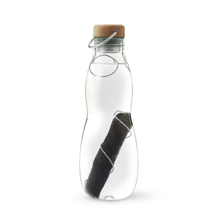 Black+Blum Butelka na wodę EAU GOODw pokrowcu+filtr oliwka