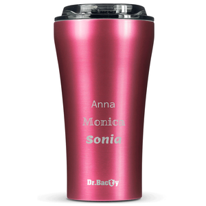 Kubek termiczny na kawę Dr.Bacty Apollo 2.0 - 360 ml - Pink - Z twoim grawerem