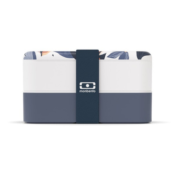 Monbento Lunchbox Bento Original Graphic Blue Vegetal