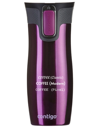 Contigo West Loop 2.0 - Kubek termiczny z grawerem - 470ml - Malinowy