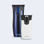 Zestaw Contigo West Loop Monaco 470 ml + West Loop Mini 300 ml – biały metalik