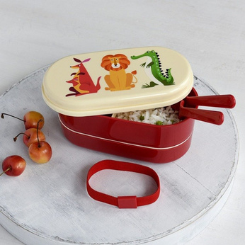 Rex London Lunchbox Bento Kolorowe zwierzęta