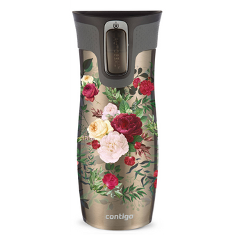 Contigo West Loop 2.0 - Kubek termiczny - 470 ml - Kwiaty - Latte