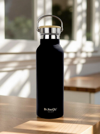 Dr.Bacty Iris - Butelka termiczna stalowa - 500 ml - czarna