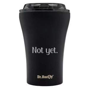 Kubek bez ucha Dr.Bacty Apollo 227 ml - Not yet - czarny