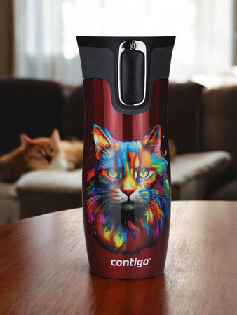 Contigo West Loop 2.0 - Kubek termiczny - 470ml - Kot - Czerwony