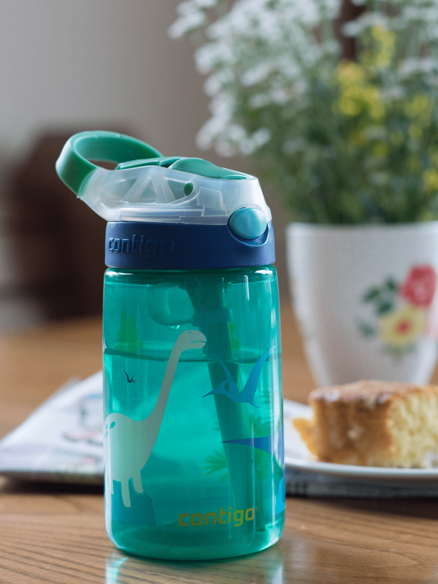 Contigo Gizmo Flip - Bidon dla dzieci - Kubek dla dzieci - 414ml - Jungle Green Dino
