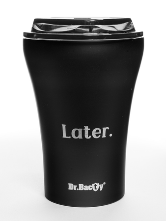 Dr.Bacty Apollo - Kubek wielokrotnego użytku - 227 ml - Later - czarny