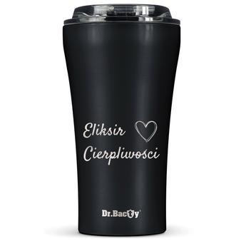 Dr.Bacty Apollo 2.0 - Kubek termiczny na kawę - Eliksir cierpliwości - 360 ml - Black Matt