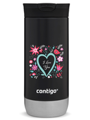 Contigo Huron 2.0 - Kubek termiczny na kawę - 470ml - I love You - Czarny