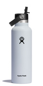 Hydro Flask Butelka 621ml Standard Mouth Flex Straw Cap White