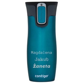 Contigo West Loop - Kubek termiczny z grawerem - 470ml - Turkusowy