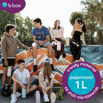 B.Box Butelka termiczna ze składanym ustnikiem – 1l Lime Time