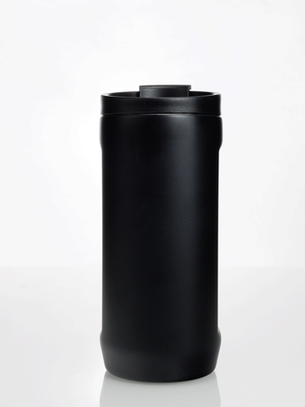 Dr.Bacty Notus - Kubek termiczny na kawę 2w1 - 360 ml - czarny