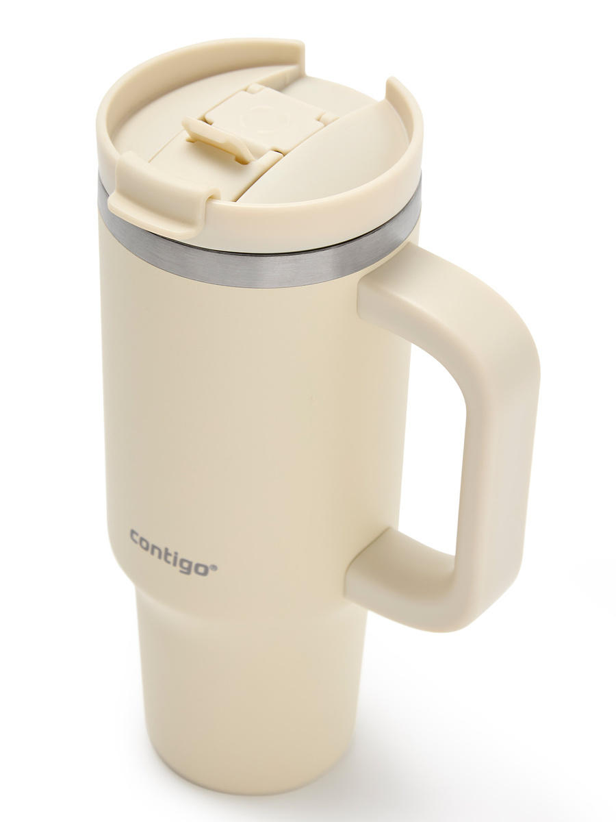Contigo Streeterville Tumbler Mini - Kubek termiczny ze słomką - 880 ml - Oatmilk