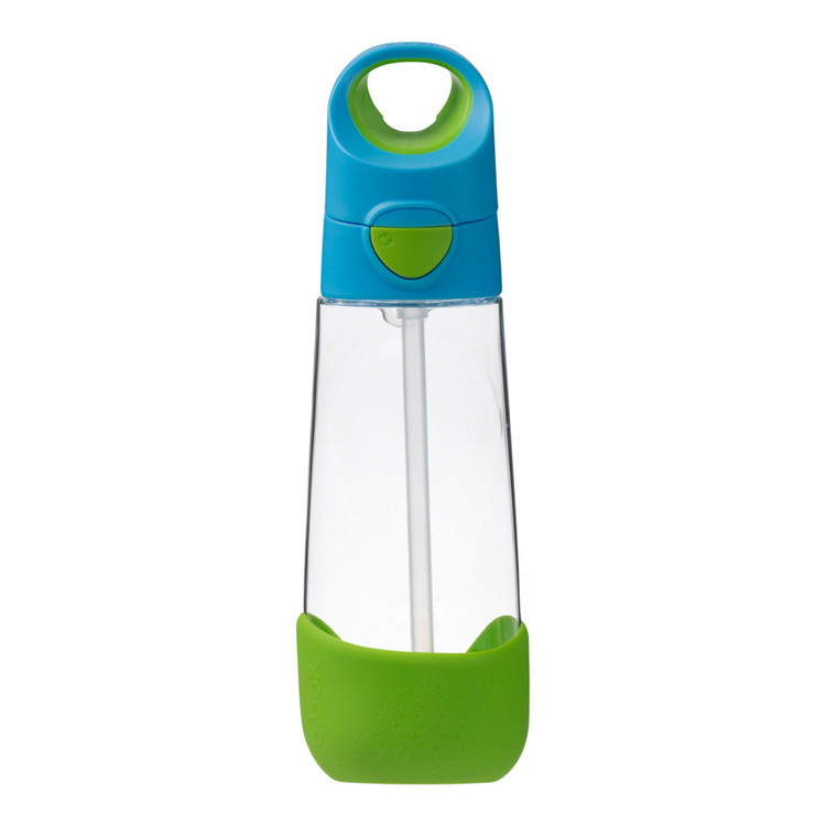 B.Box Butelka na wodę tritanowa ze słomką 600ml Ocean Breeze b.box