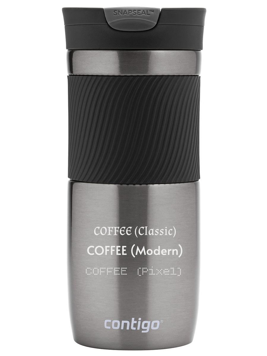 Contigo Byron - Kubek termiczny z grawerem - 470ml - Gunmetal