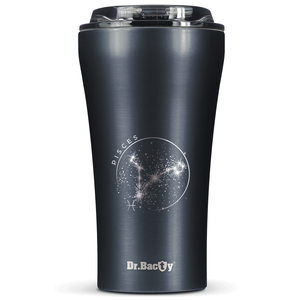 Dr.Bacty Apollo 2.0 - Kubek termiczny na kawę - "Ryby" - 360 ml - Gunmetal