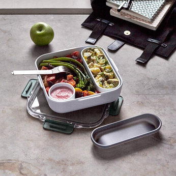 Black+Blum Lunch box kwadratowy oliwkowy