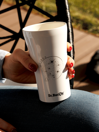 Dr.Bacty Apollo 2.0 - Kubek termiczny na kawę - "Waga" - 360 ml - Glossy White