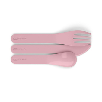 Monbento Sztućce podróżne Pocket Color Pink Blush