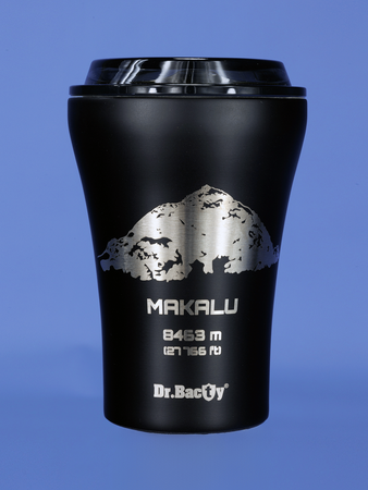 Dr.Bacty Apollo - Kubek termiczny do kawy - 227 ml - Makalu - czarny