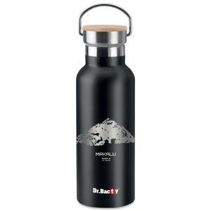 Dr.Bacty Iris - Butelka termiczna personalizowana - 500 ml - Czarna - Makalu