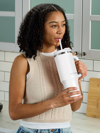 Contigo Streeterville Tumbler - Kubek termiczny ze słomką - 1200 ml - Salt