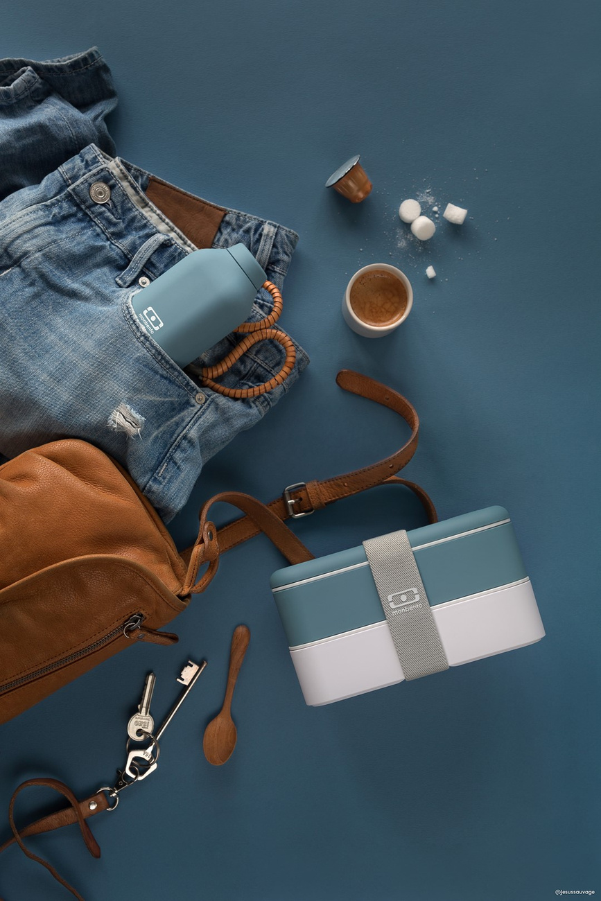 Monbento Torba MonBento Pochette M Blue Denim