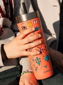 Contigo Luxe Tumbler - Kubek termiczny ze słomką - 720ml - Summer - Coral