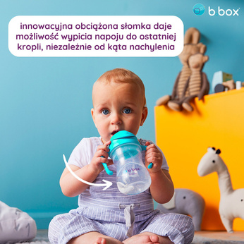 B.Box Bidon ze słomką 240ml Azure
