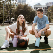 B.Box Butelka termiczna ze składanym ustnikiem – 1l Lilac Love