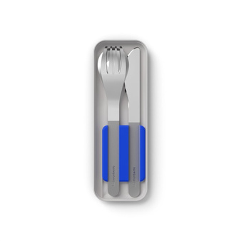 Monbento Zestaw sztućców podróżnych SlimBox Blue