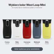 Contigo Byron 470 ml Gunmetal + West Loop Mini 300 ml niebieski metalik - Zestaw kubków termicznych