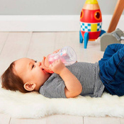 B.Box Bidon ze słomką 240ml różowy granat