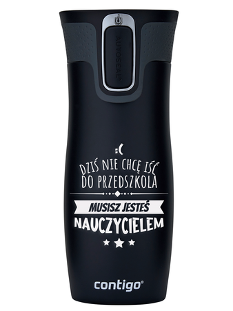 Contigo West Loop 2.0 - Kubek termiczny - 470 ml - Dla Przedszkolanki - Czarny Mat